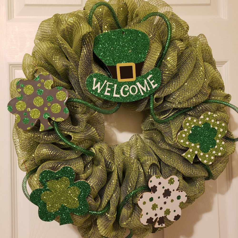 Saints Patrick day wreath